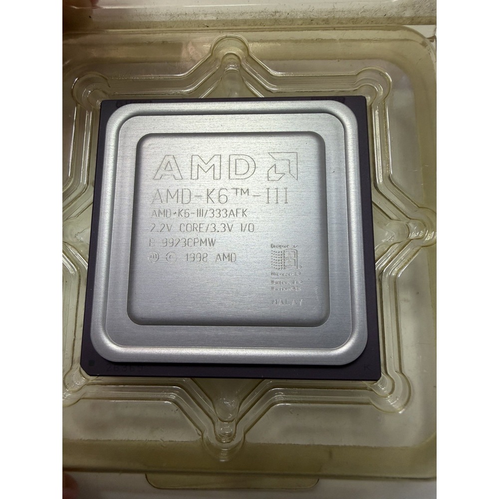 AMD K6-III 333AFK 333MHz‎ Super Socket 7 CPU – New Old Stock – NOS